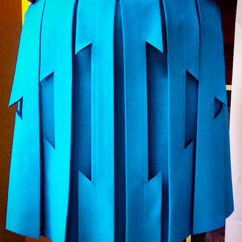 georgia hardinge paper sculpture pleat ss15