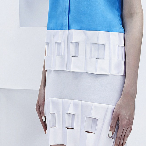 georgia hardinge paper sculpture pleat ss15