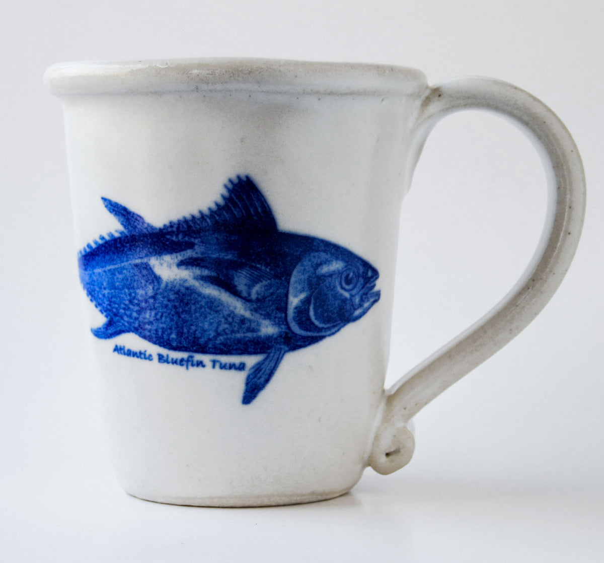 Mug In Glaze Decal Bluefin Tuna Chatham Pottery 