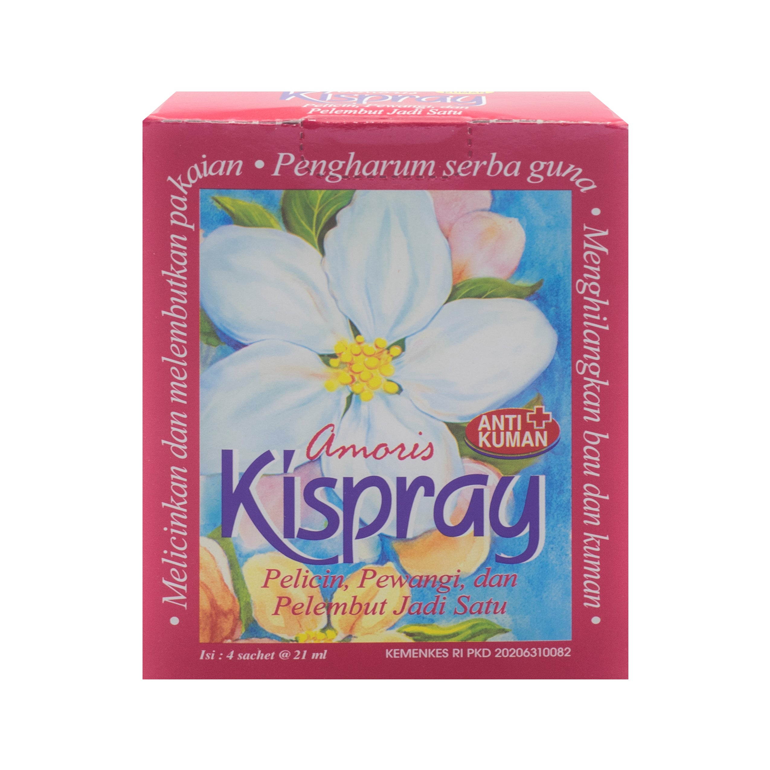 Kispray, Amoris, 3 in 1, 21 ml X 4 sachets â€