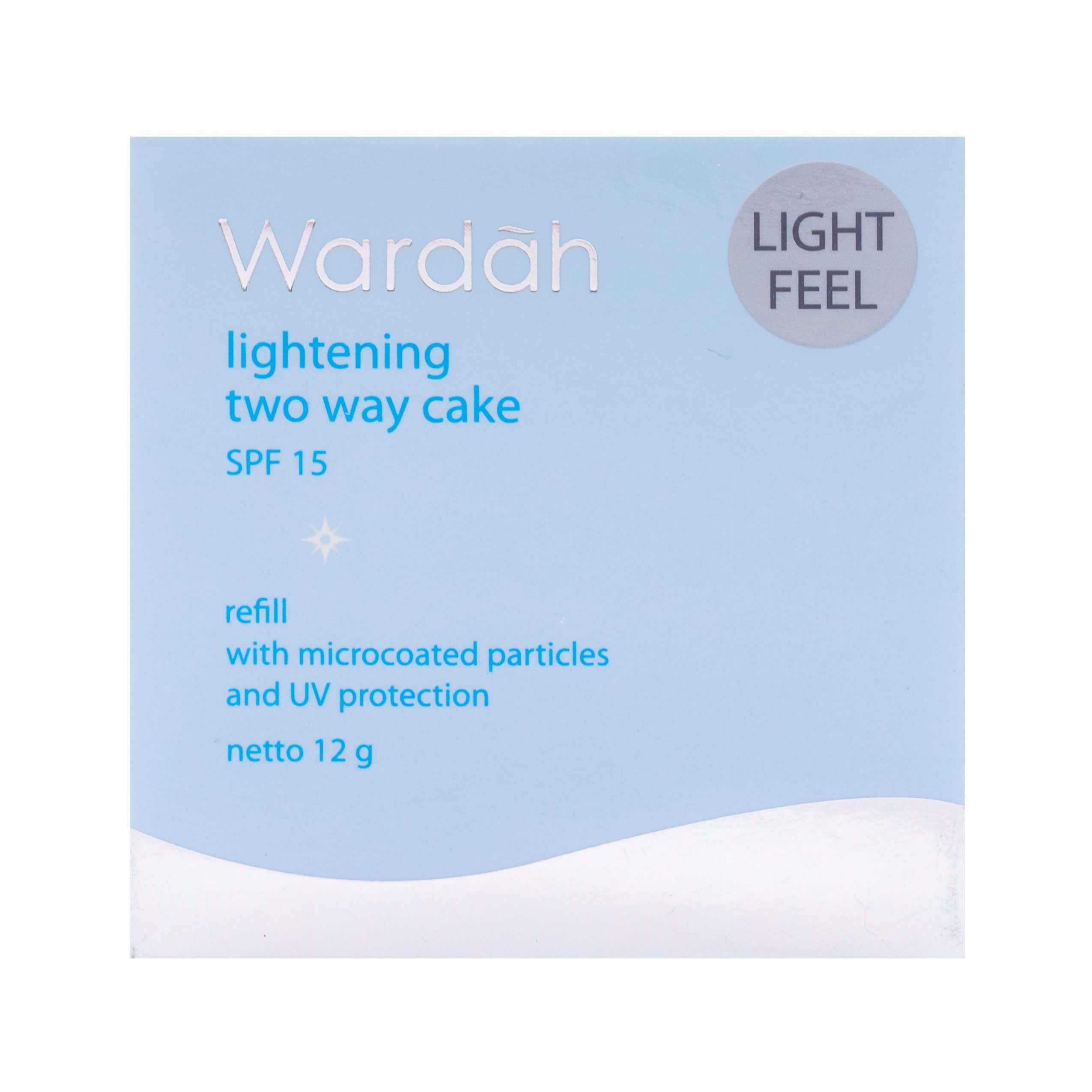 Wardah Lightening Powder Foundation Light Feel TWC Refill 02 Golden Beige 12 G