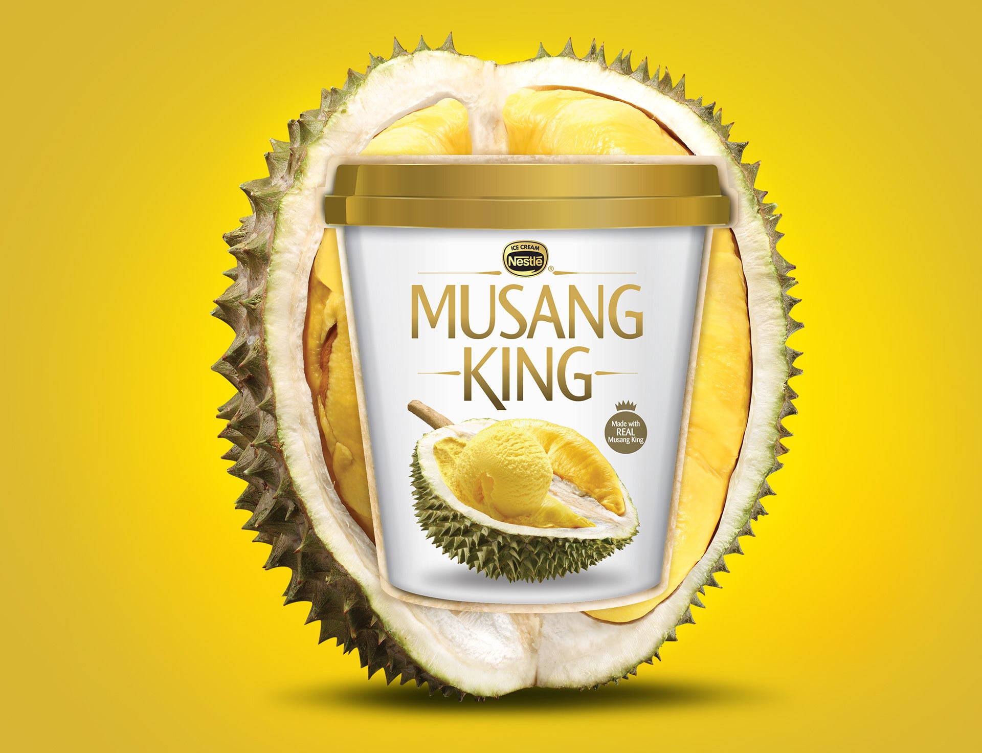 Aiskrim durian musang king