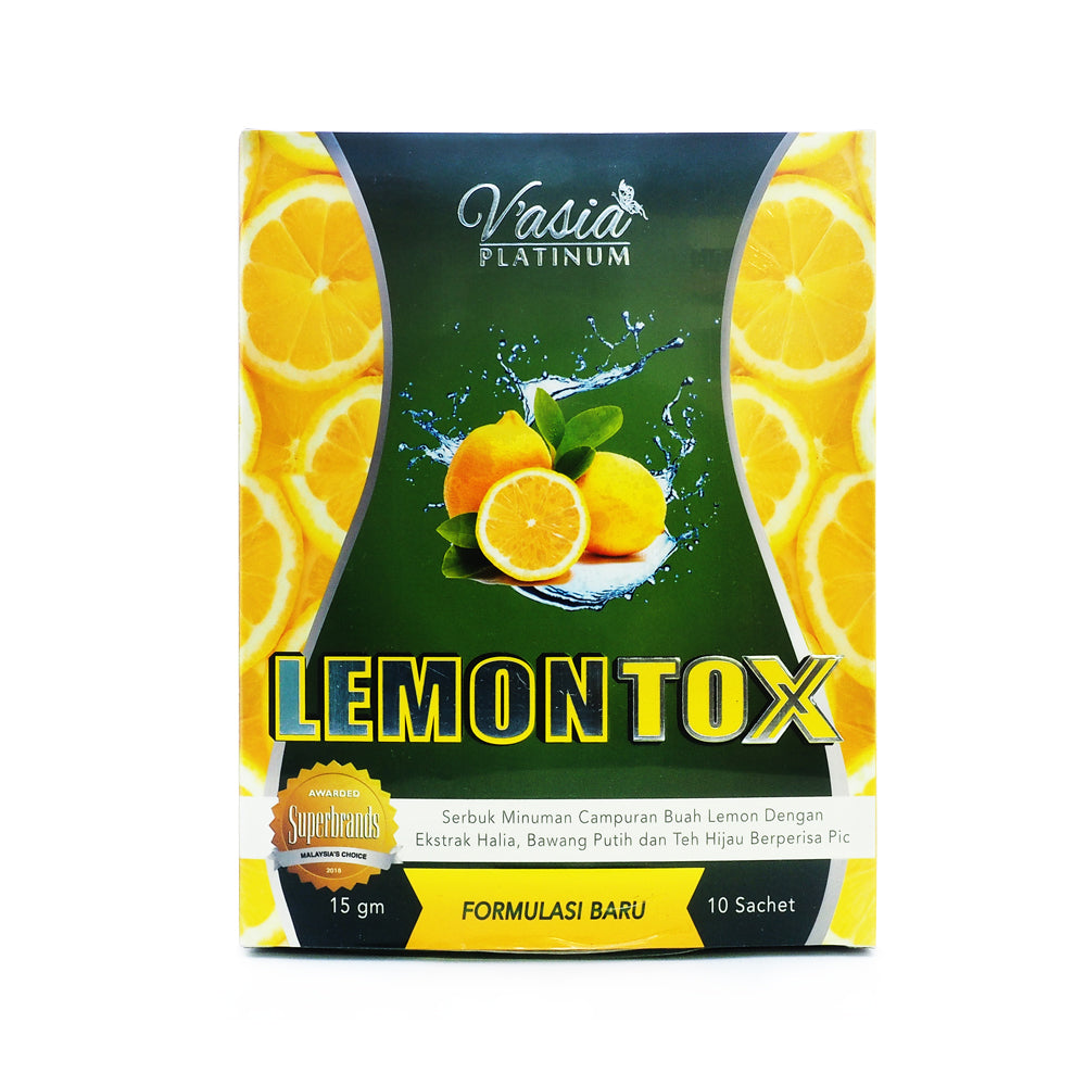 V Asia Lemon Tox 10 Sachets X 15 G Al Barakah Health Beauty Mart