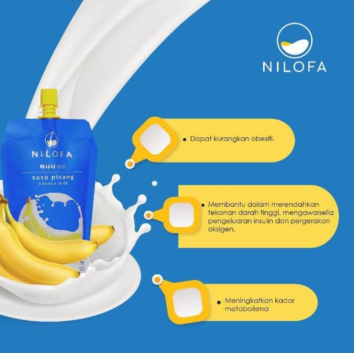 Nilofa Banana Flavoured Milk 200 Ml Al Barakah Health Beauty Mart