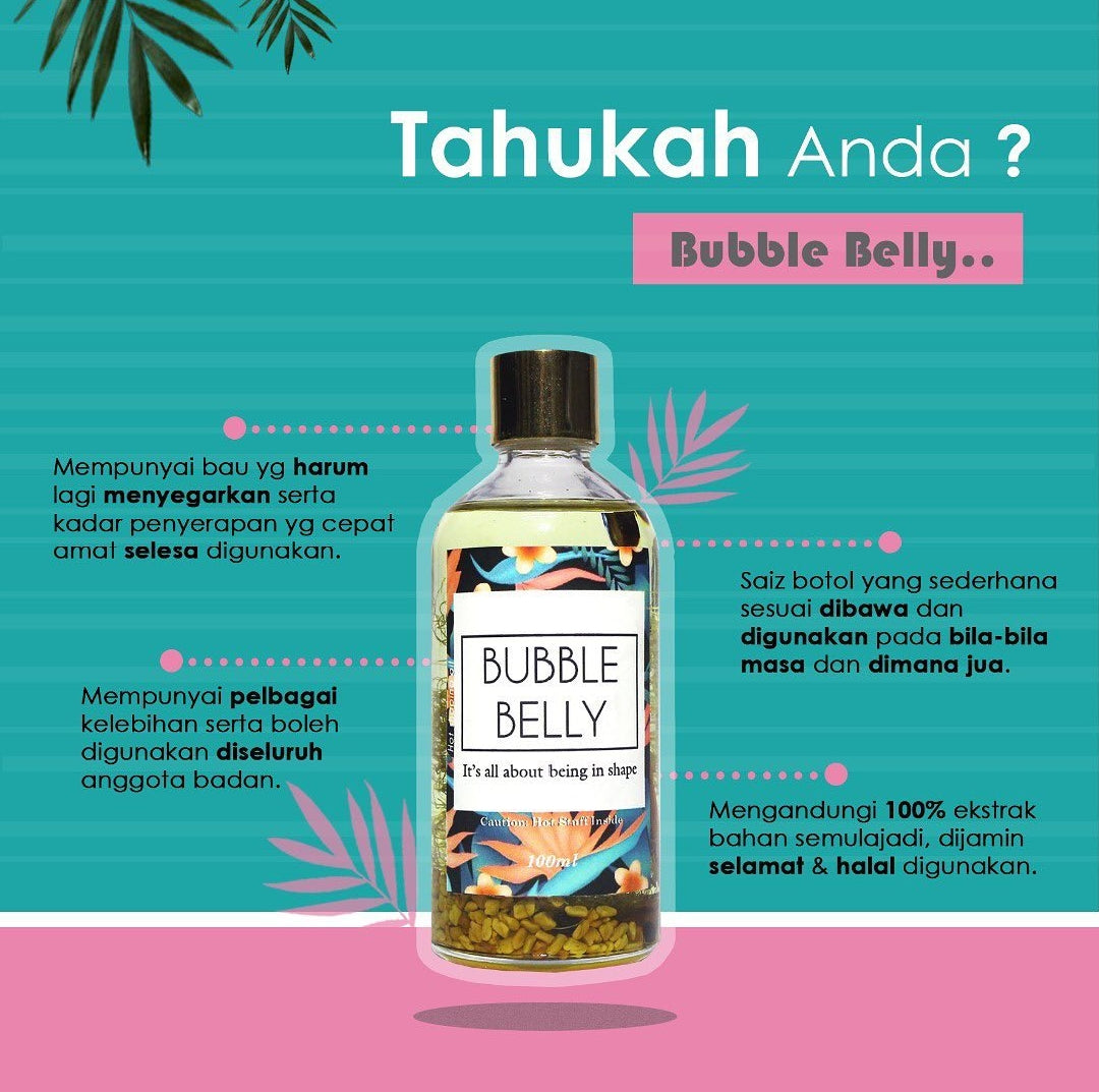 Bubble Belly Oil 100 Ml Al Barakah Health Beauty Mart