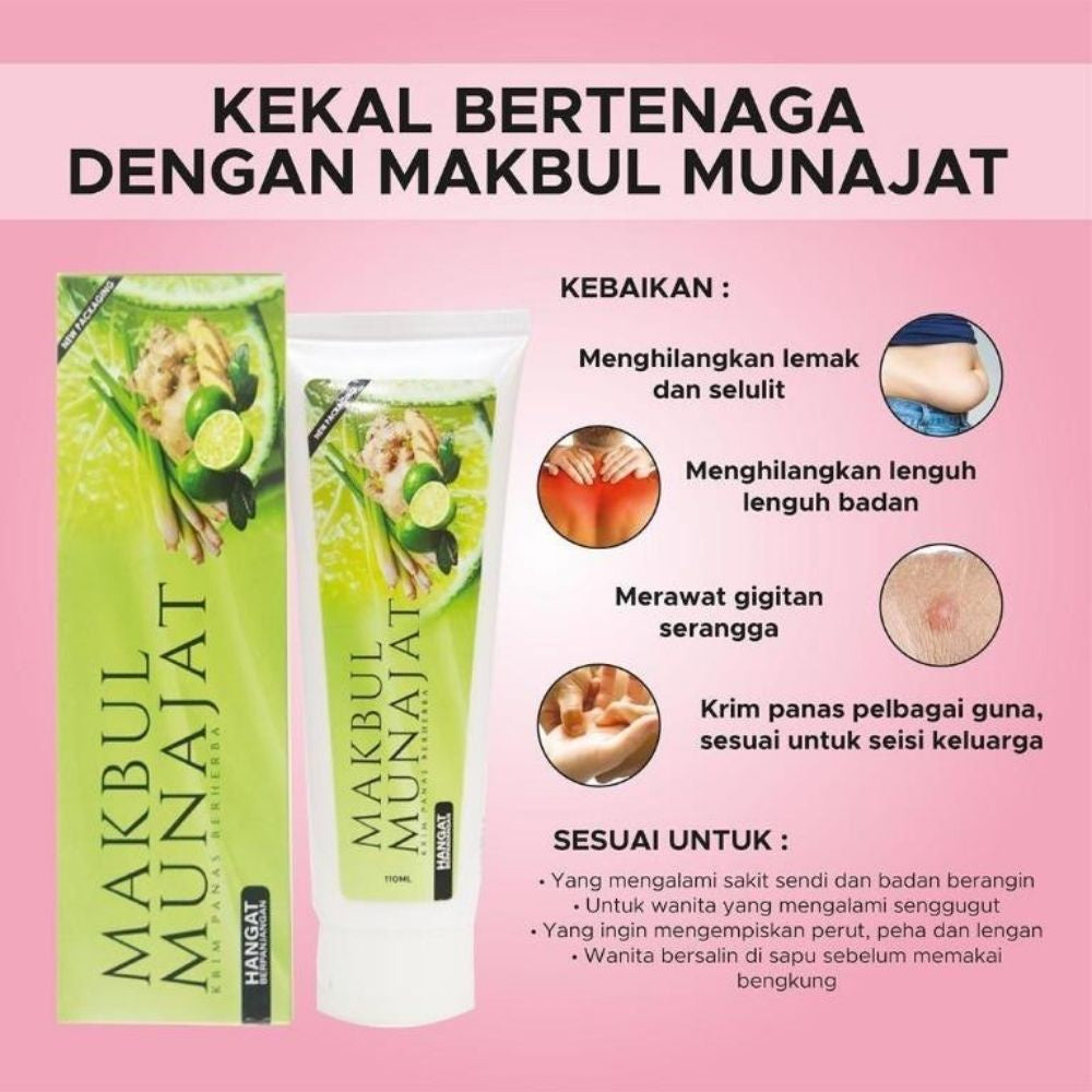 D Herbs Makbul Munajat Cream 110 Ml Al Barakah Health Beauty Mart