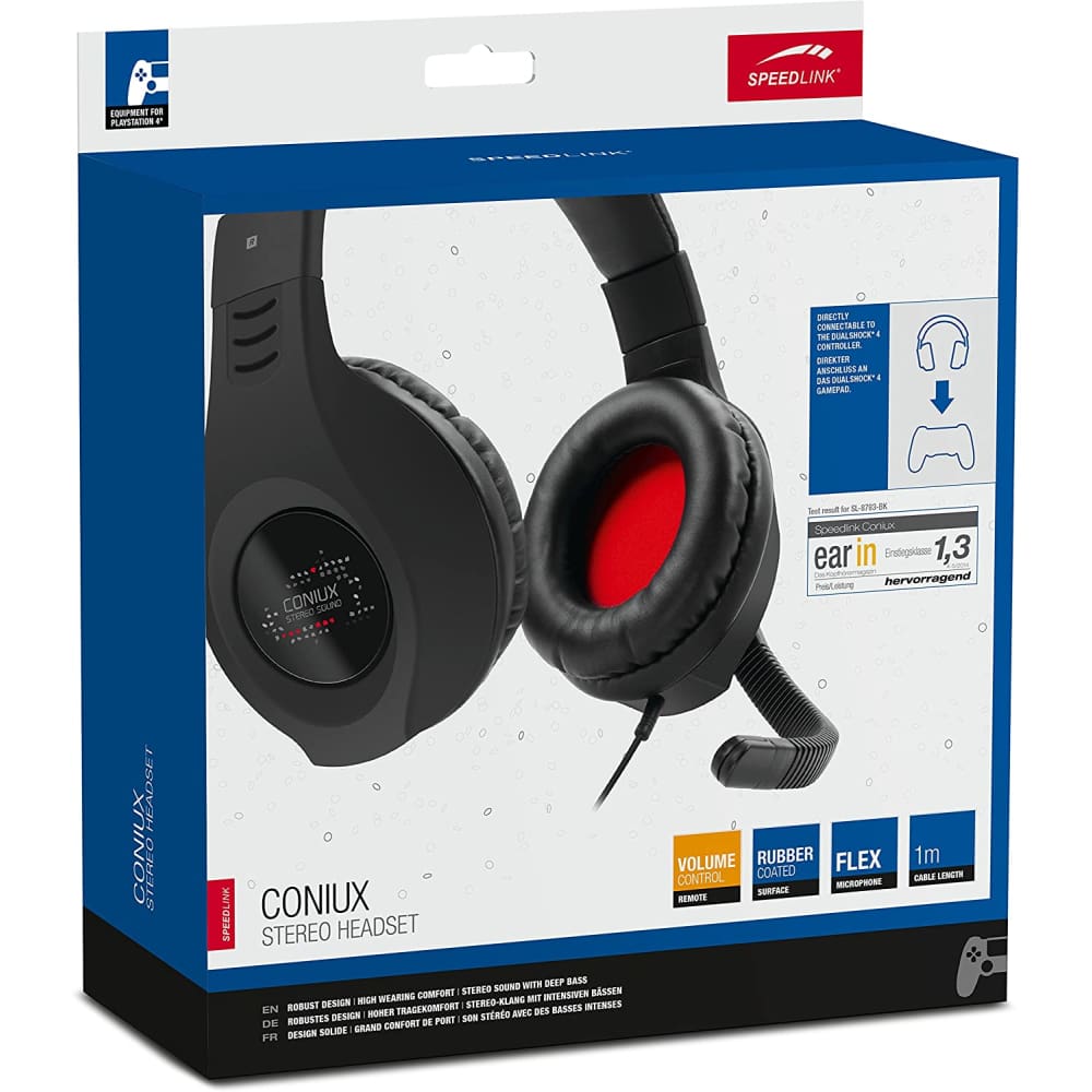 Buy Speedlink Coniux Stereo Headset With Mic for PS4 Black in