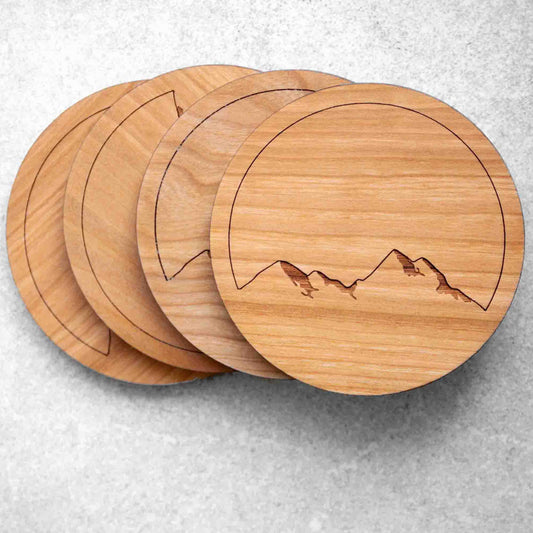 Custom Natural Wooden Coasters 3 12 x 38 Set Of 75 Coasters