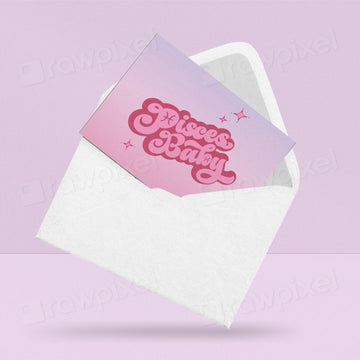 Sample Pisces Baby mockup greeting card.jpg__PID:173ebbc4-19bd-4b50-9c51-dfab50dfd69b