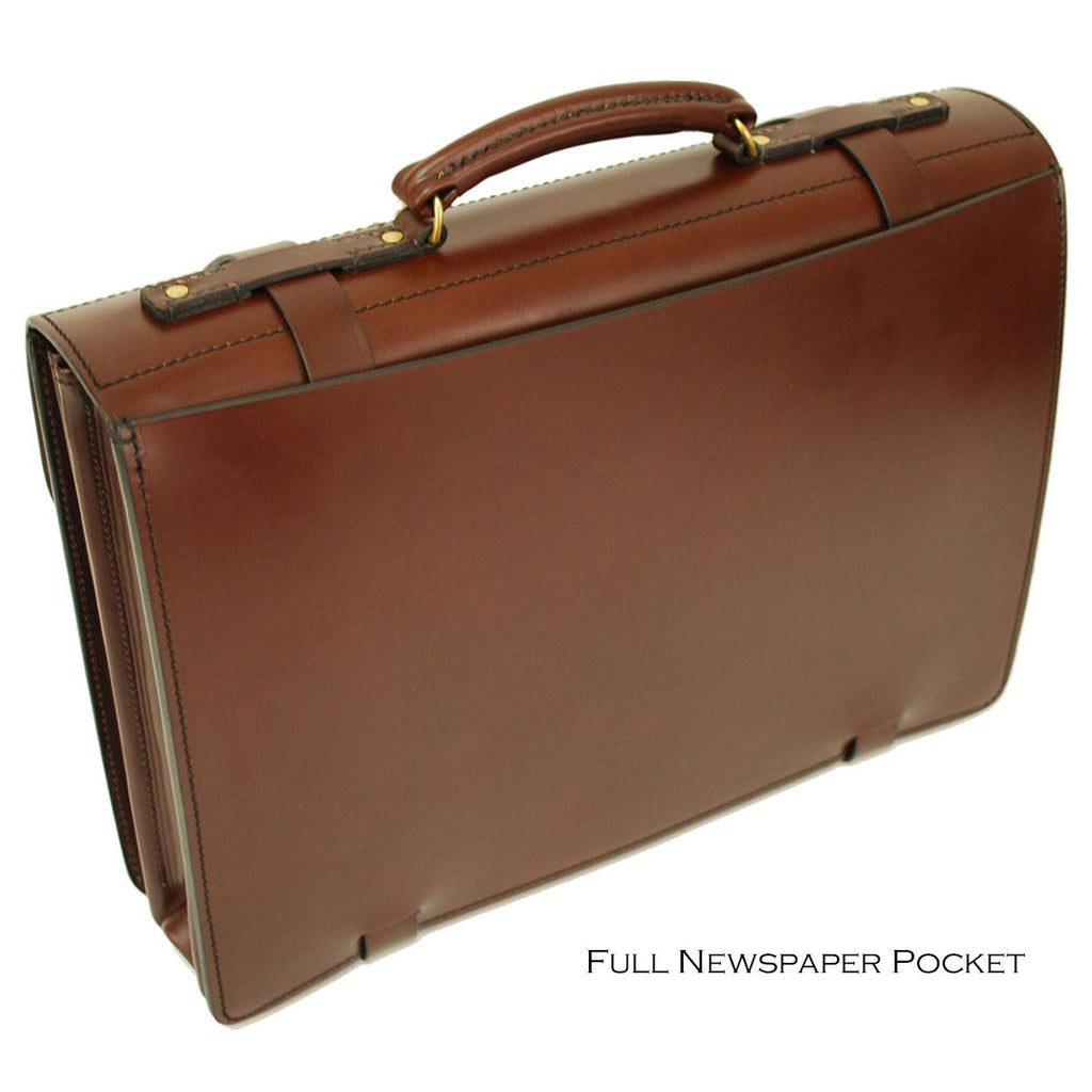 bespoke leather briefcase