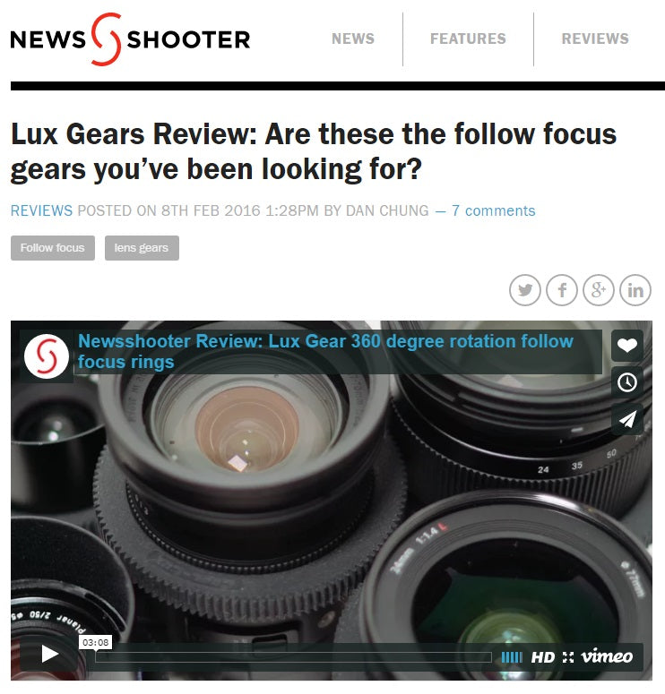 Lux Gear Newsshooter review