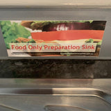 Food safety sticker for kitchen area