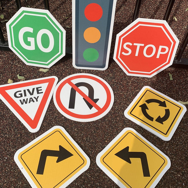 Road and Traffic Signs for Children (Set of 7) | Early Education Tool ...