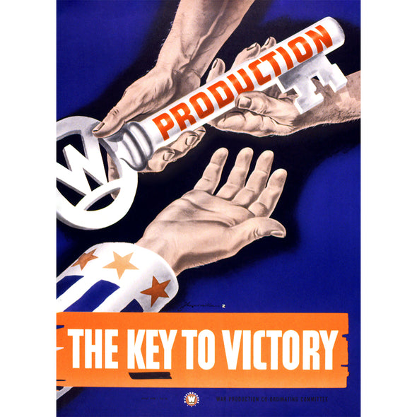 Production - The Key To Victory World War II Poster