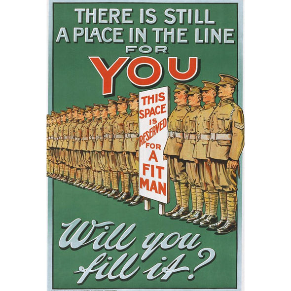 There Is Still A Place In The Line For You World War II Poster