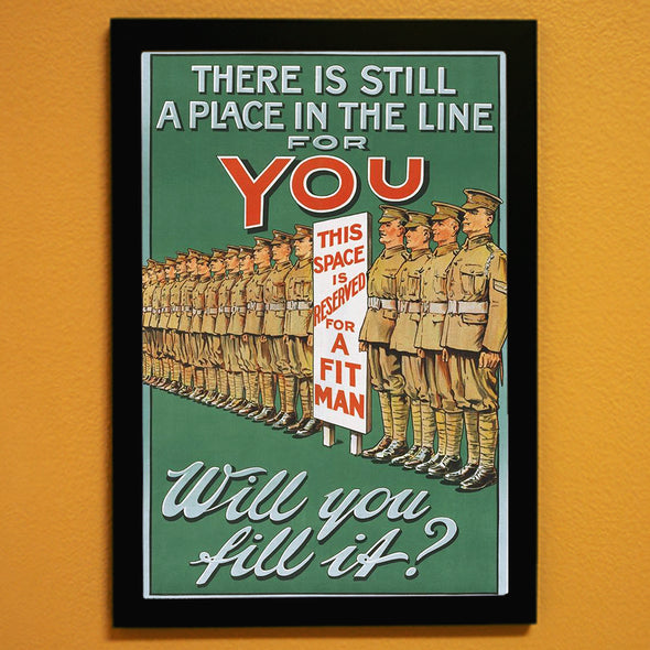 There Is Still A Place In The Line For You World War II Poster