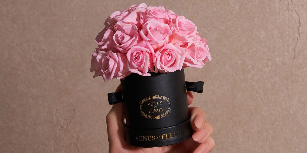 Pink Le Plein Eternity Rose Arrangement - Venus et Fleur