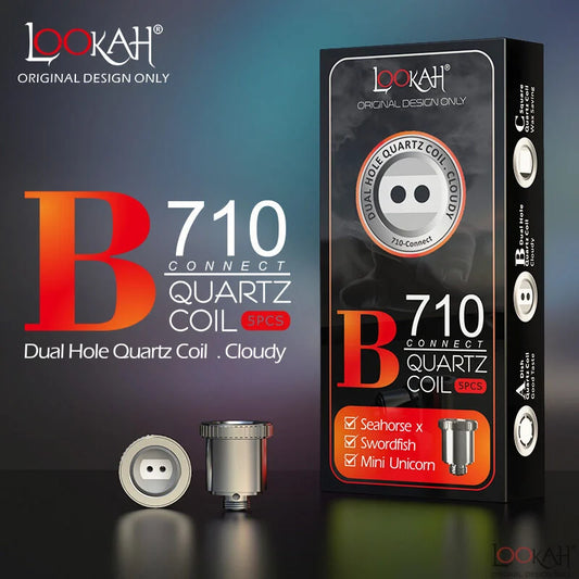 Lookah - Seahorse V-See-Through Quartz Coil 4 Pack – Stoked CT