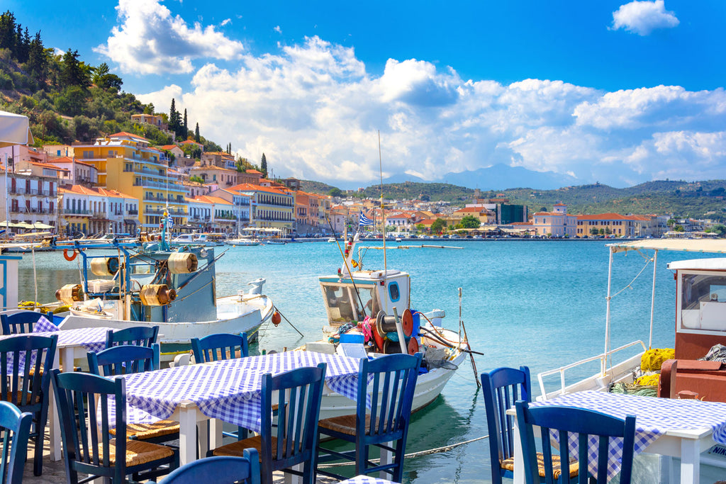 The picturesque coastal view of Gythio.