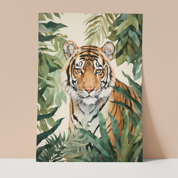 Tiger in Jungle Wall print