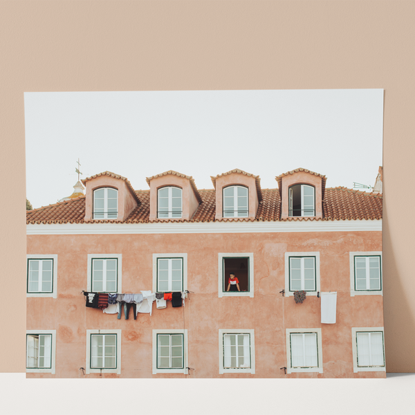 Residential Building in Lisbon Wall print