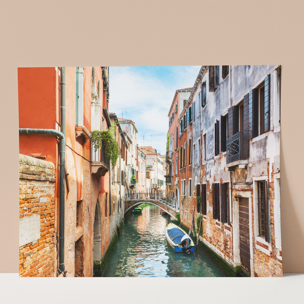 Scenic Canal in Venice Wall print