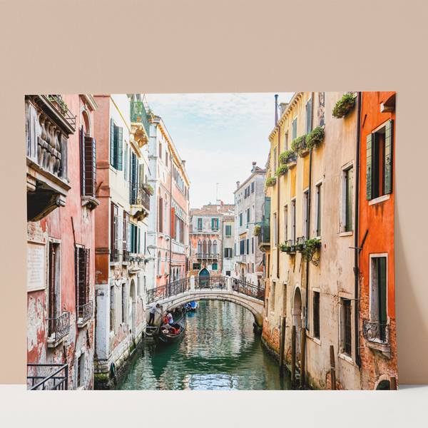 Colourful houses in Venice Wall print