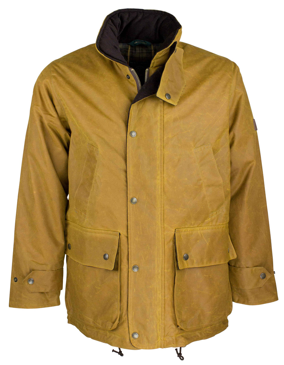Men's Kingsbridge Padded Wax Antique Coat | Wax Jacket | Oxford Blue