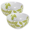 Porcelain Bowl - Hoja Green | Gaya Alegria 