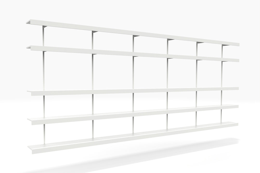 ON&ON wall mounted modular book shelving system