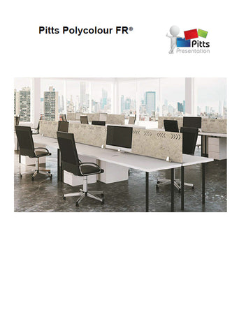 polycolour fr desk dividers, office screens, acoustic walls