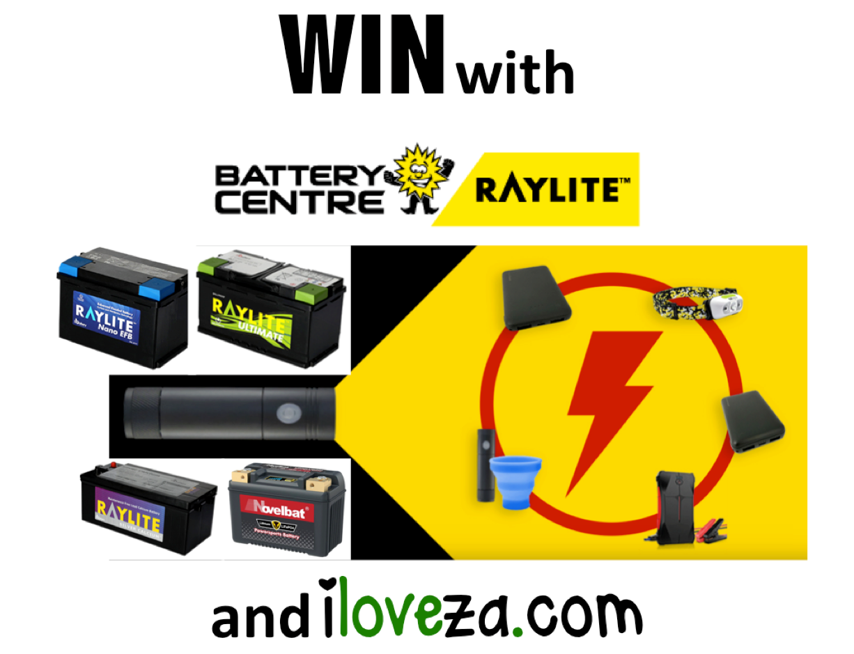 Win with Battery Centre and iloveza.com R2500 voucher