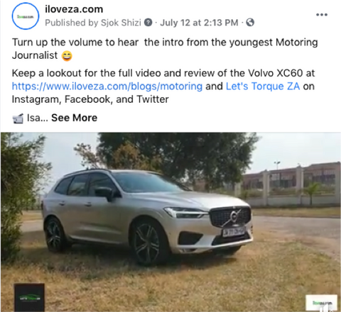 Volvo XC60 Video iloveza.com Facebook
