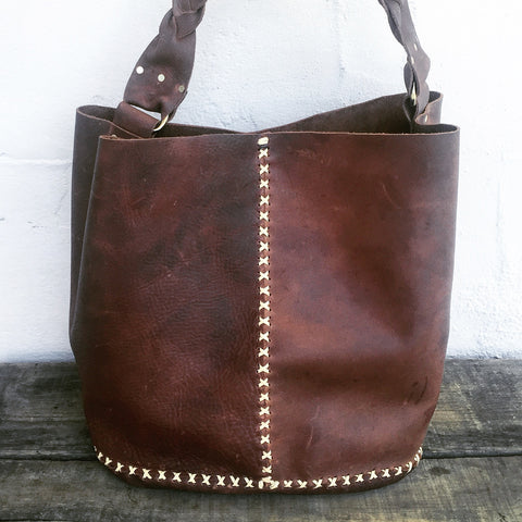 Leather Feed Bag – Amy DiGregorio