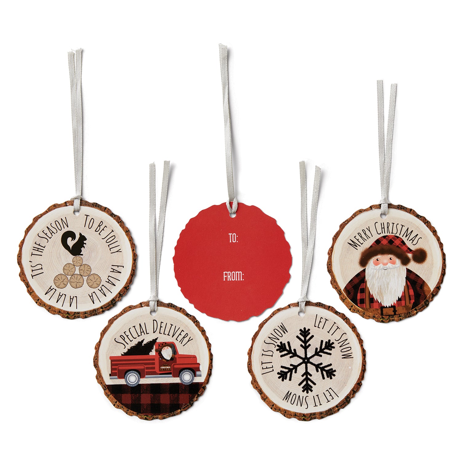 Lumberjack Santa Gift Tags