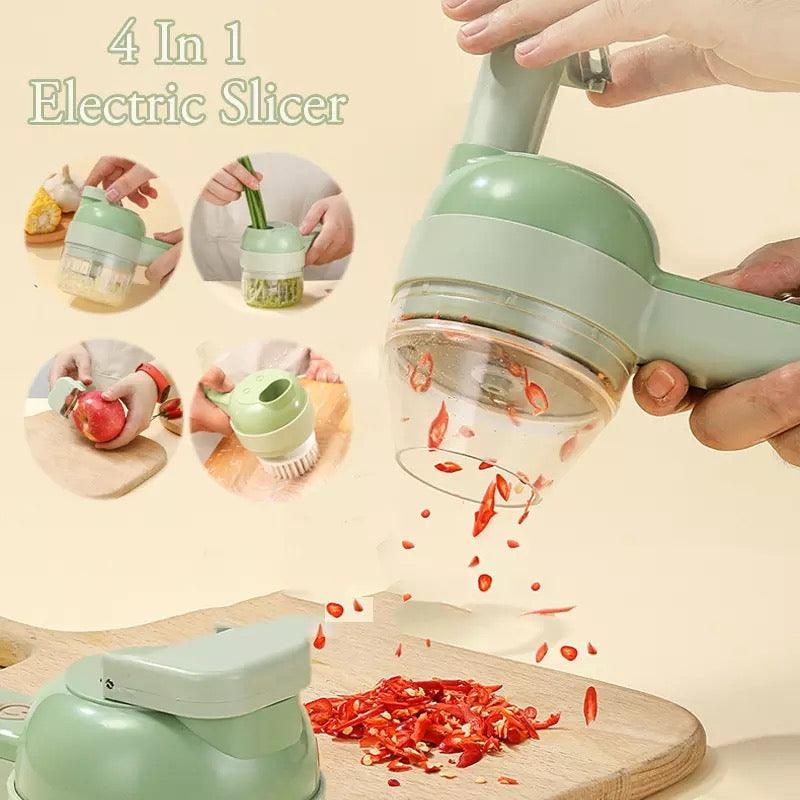 4 In 1 Electric Multifunctional Vegetables Slice Cutter