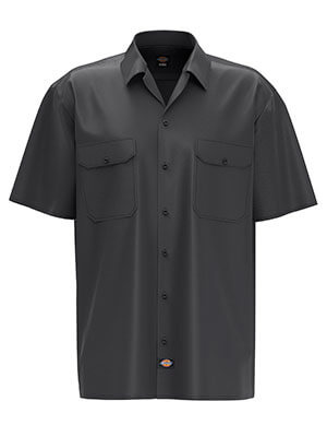Dickies Men's 5.2oz Work Shirt with custom business logo