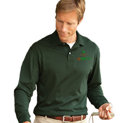 jerzees long sleeve polo