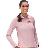 Devon & Jones Ladies Pima Pique Long-Sleeve Polo - EZ Corporate Clothing
 - 1