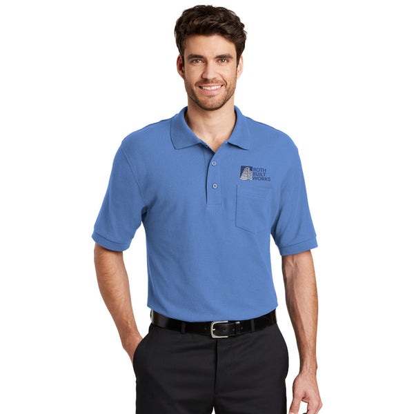 Port Authority Silk Touch Polo With Pocket - Printed - Work Gear