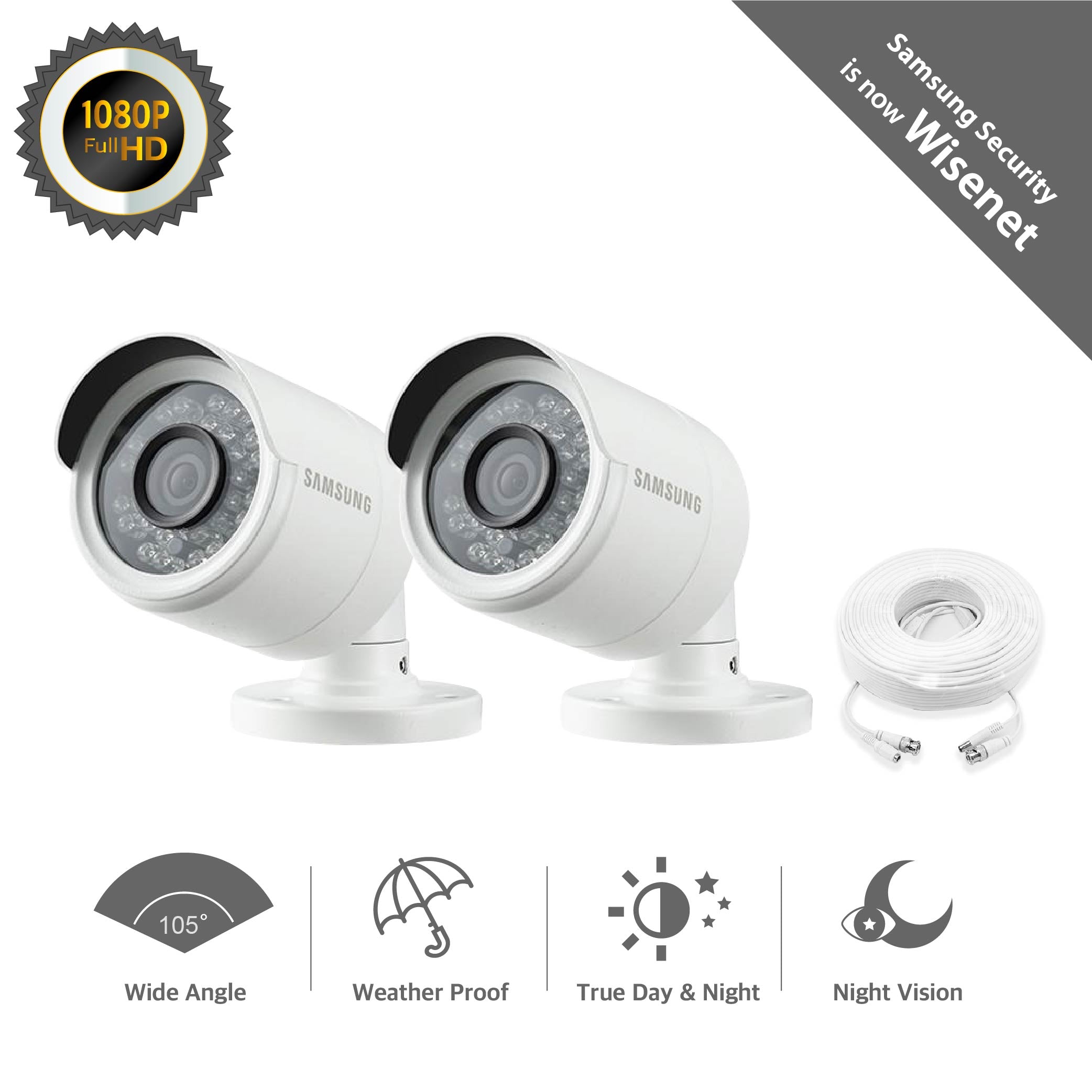 wisenet 1080p hd smartcam security camera