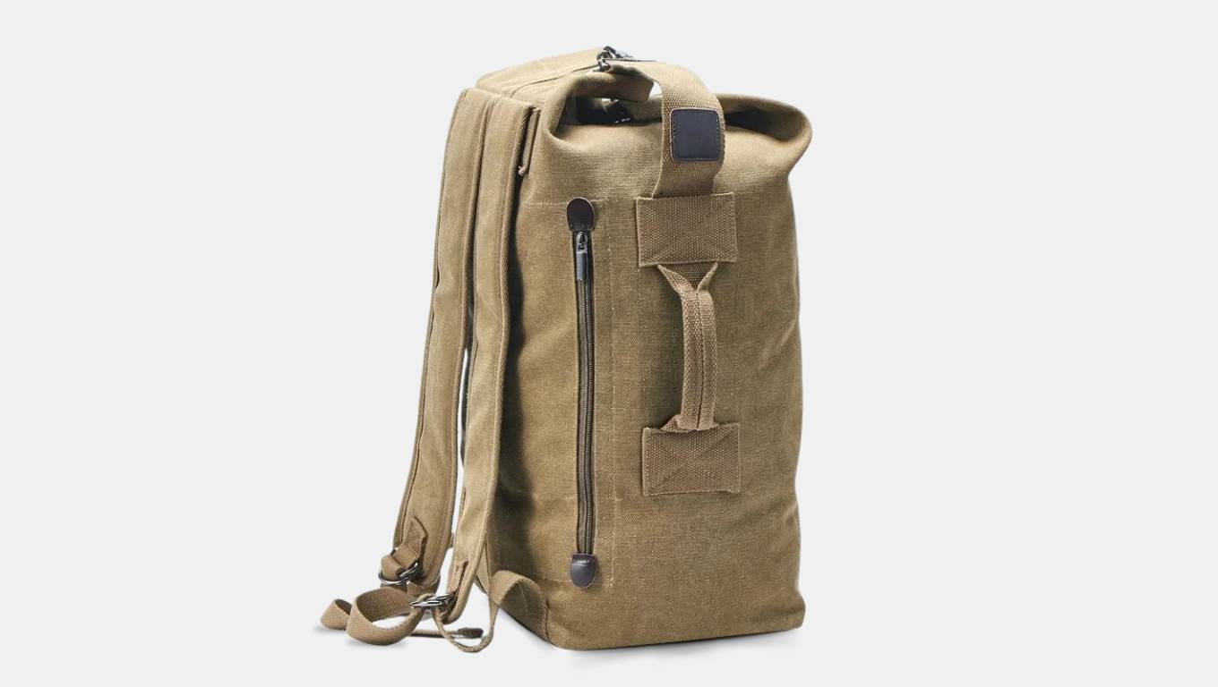 canvas fabric backpack