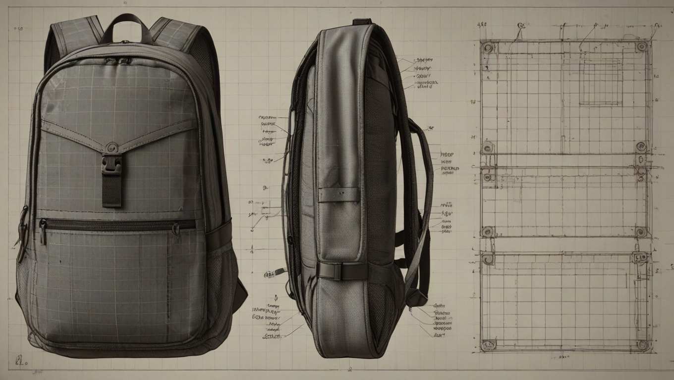 mesh panel backpack Deutel