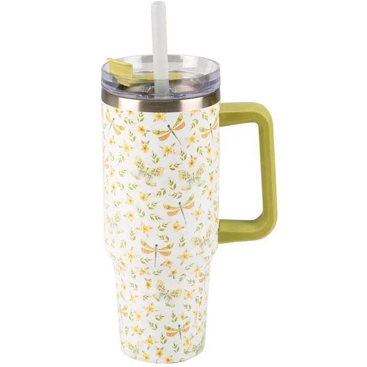 Butterfly & Dragonfly Travel Mug