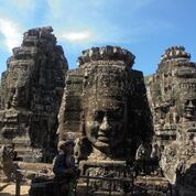 Cambodia With Kids, Bayon Faces