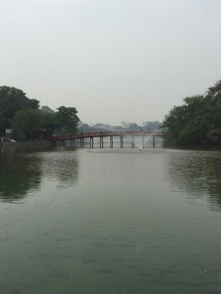 Red Bridge over Hoan Kiem Lake
