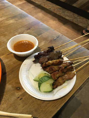 satay at Lau Pa Sat Singapore hawker centre