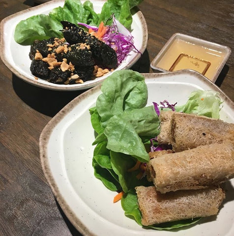 Net Spring Rolls and Betel Leaves at An Viet Chatswood Vietnamese