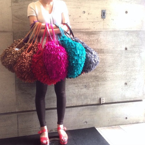 feather bags