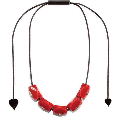 Zsiska Luce Red Necklace